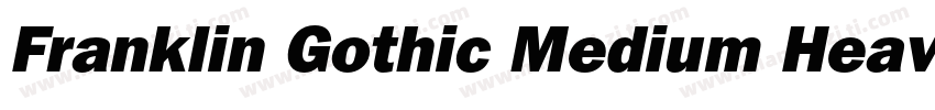 Franklin Gothic Medium Heavy字体转换